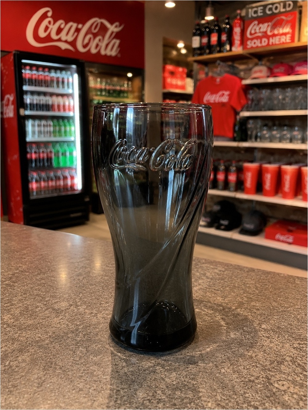 Coca Cola Charcoal Glass